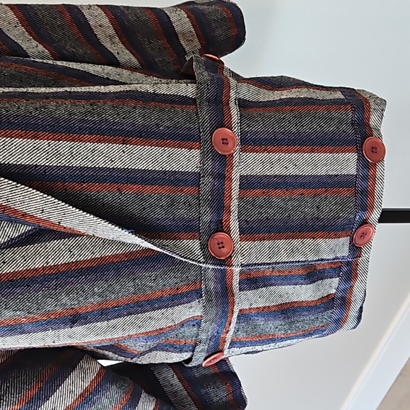 Vintage | 80s Stripped Pocket Blazer | Womens Medium - Picture 3 of 10